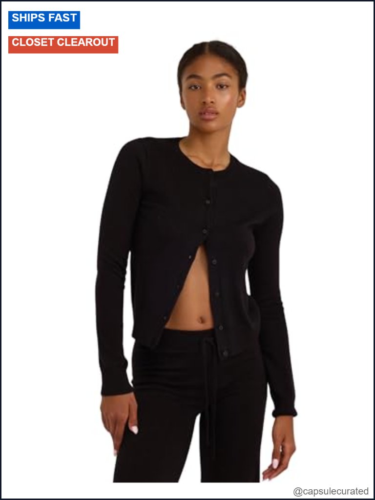 Women's Soft Knit Slim Fit Long Sleeve Cardigan